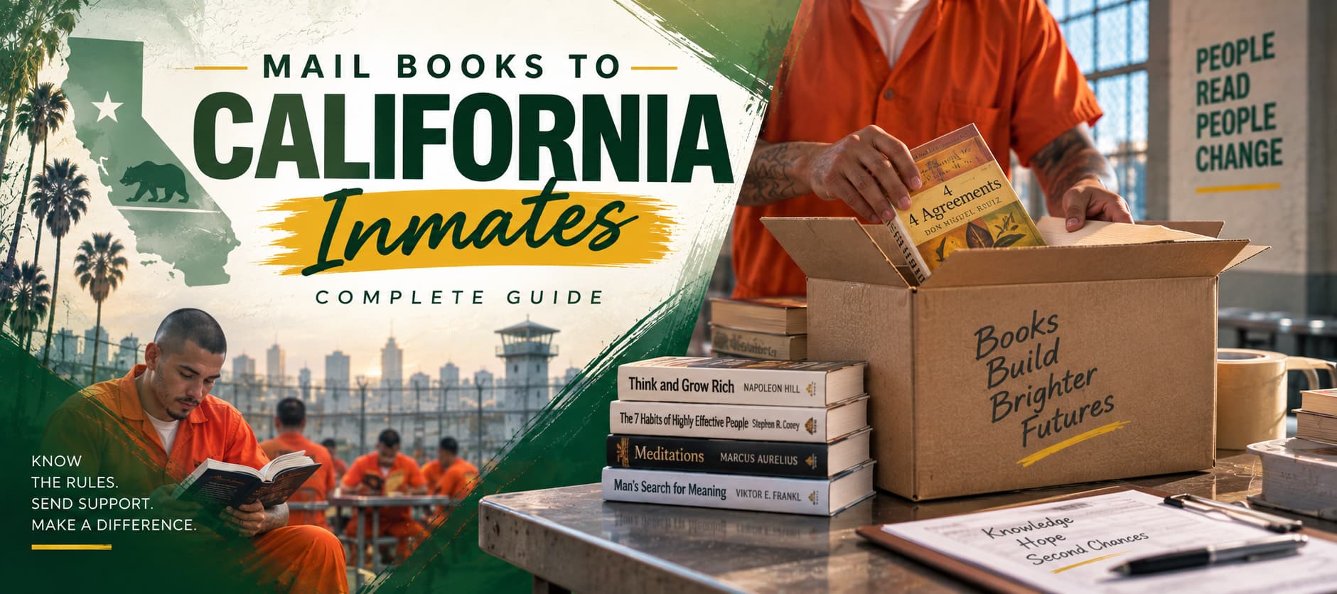 How to Mail Books to California Inmates Without Getting Them Rejected